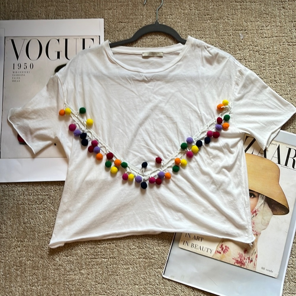 Zara Pom Pom Top